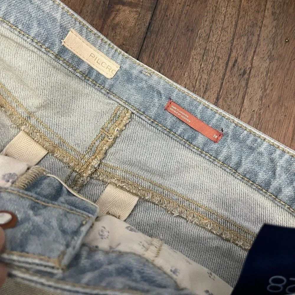 Anthropologie Pilcro Light Wash Cut Off Shorts - Picture 6 of 8
